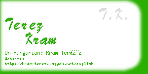 terez kram business card